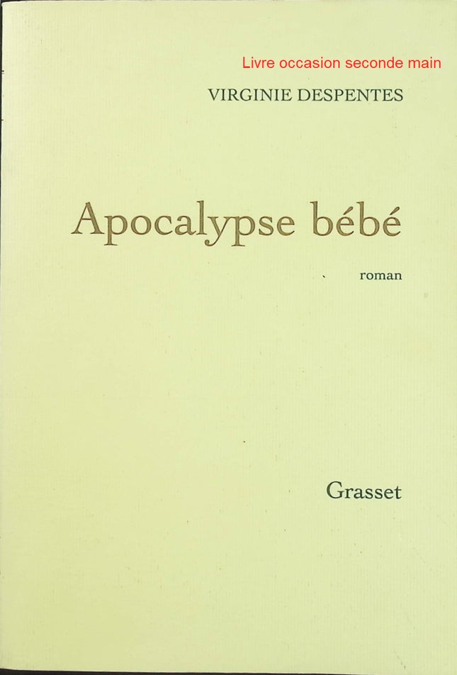 Apocalypse bébé - Virginie Despentes - Roman contemporain - Prix Renaudot - Livre