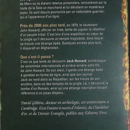 Tigres de guerre – David Gibbins – Thriller archéologique, aventure historique et enquête sur les civilisations disparues - Livre