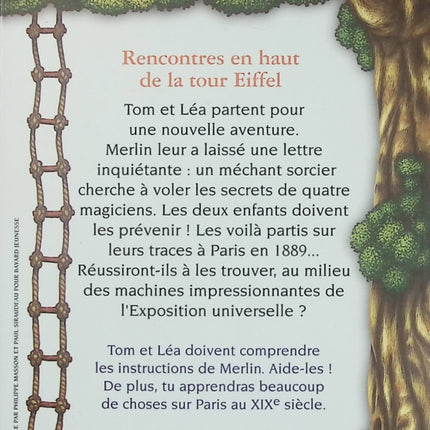 La Cabane Magique Tome 30 Rencontres en haut de la Tour Eiffel – Mary Pope Osborne – Roman jeunesse aventure d'occasion dès 7 ans - Livre