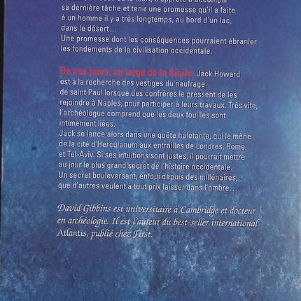 Le dernier évangile – David Gibbins – Thriller archéologique entre histoire, religion et aventure - Livre