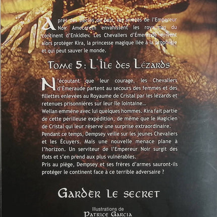 Les Chevaliers d’Émeraude Tome 5 – L’Île des Lézards – Anne Robillard – fantasy jeunesse, chevaliers, magie et aventure - Livre