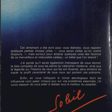 Almanach 1979 de Madame Soleil – Astrologie, horoscope et prédictions – Livre vintage - Livre