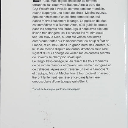 Le Tango de la vieille garde – Arturo Pérez-Reverte – roman d’espionnage et amour impossible en Europe - Livre