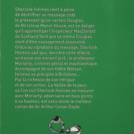 La Vallée de la peur – Arthur Conan Doyle – Sherlock Holmes – Roman policier, mystère et enquête - Livre
