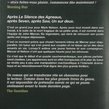 Un sur deux – Steve Mosby – thriller psychologique, enquête sur les disparitions et suspense sombre - Livre