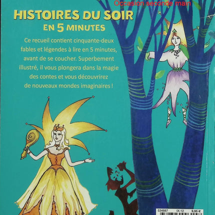 Histoires du soir en 5 minutes – Collectif – Recueil de contes, fables et histoires jeunesse illustrées pour enfants dès 3 ans - Livre