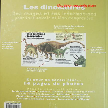 Les dinosaures - Thierry Olivaux - Encyclopédie Larousse des 6-9 ans - Livre documentaire jeunesse d'occasion - Livre