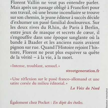 Les Amants de Francfort – Michel Quint – Roman historique et passion interdite sur fond de guerre froide - Livre