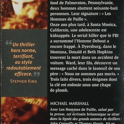 Les Hommes de paille – Michael Marshall Smith – Thriller psychologique et conspiration – Roman à suspense haletant - Livre