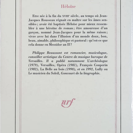Héloïse – Philippe Beaussant – Roman historique et passion amoureuse au Moyen Âge - Livre