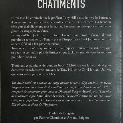 Châtiments – Val McDermid – Thriller policier, enquête criminelle, suspense et secrets - Livre