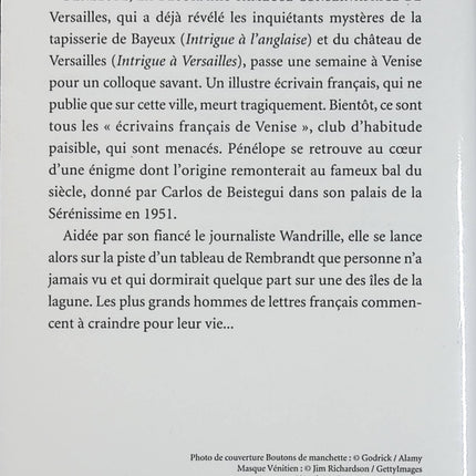 Intrigue à Venise – Adrien Goetz – roman policier historique art et enquête au Palazzo - Livre