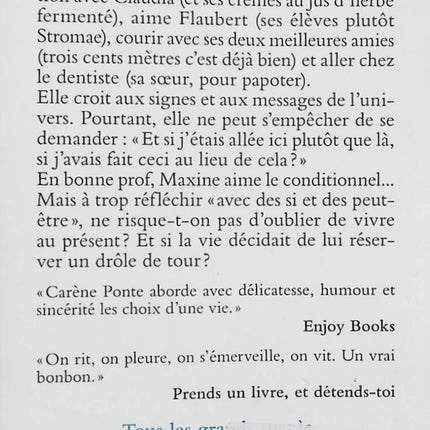 Avec des si et des peut-être – Carène Ponte – Roman feel-good contemporain sur les choix de vie et les réalités alternatives - Livre
