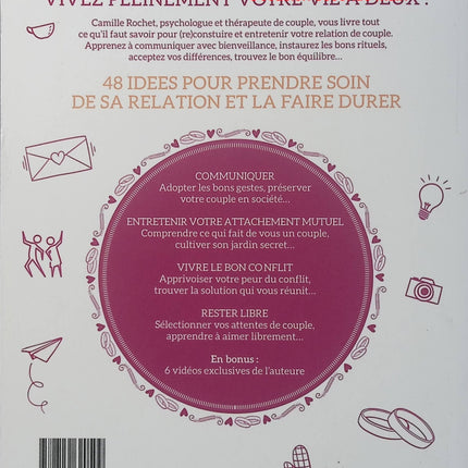 Ma boîte à idées - Être un couple épanoui - Camille Rochet - Couple - Amour - Communication - Relation - Développement personnel - Livre