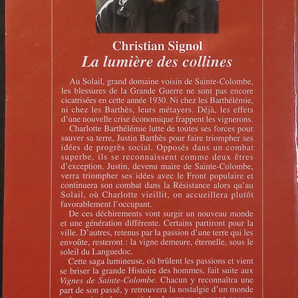 La Lumière des collines – Christian Signol – Roman du terroir – Famille, campagne et traditions - Livre
