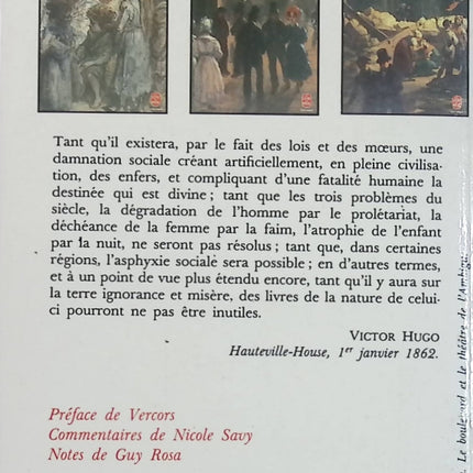 Les Misérables Tome 2 Victor Hugo Roman classique littérature française - Livre
