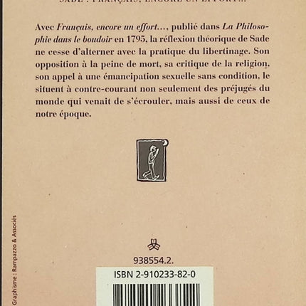 Français, encore un effort si vous voulez être républicains – Donatien Alphonse François de Sade – Essai politique et critique sociale - Livre