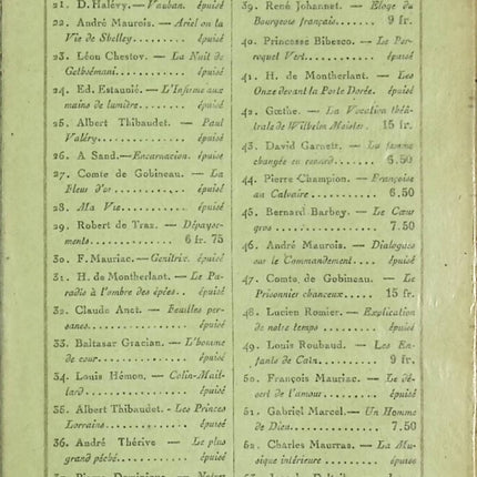 Suite variée – Alexandre Arnoux – Recueil littéraire des Cahiers Verts (Grasset 1925) - Livre