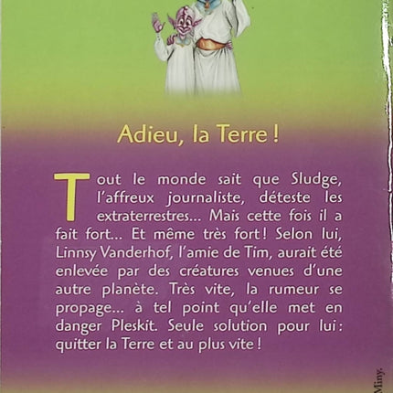 Rigolo – Adieu la Terre – Bruce Coville – Roman jeunesse fantastique et science-fiction - Livre