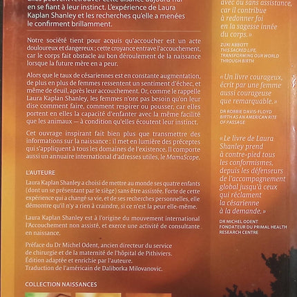 Accoucher par soi-même – Laura Kaplan Shanley, réflexion sur la naissance non assistée et la physiologie de l’accouchement - Livre