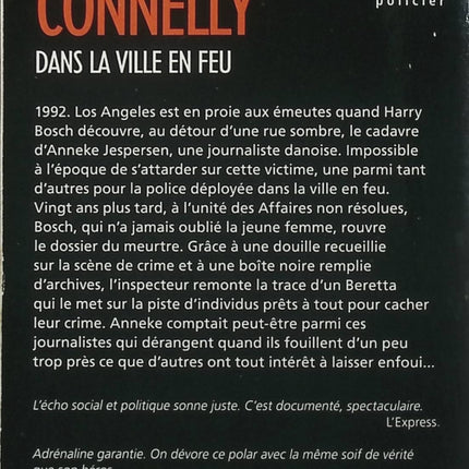 Dans la ville en feu – Michael Connelly – Harry Bosch – Polar américain – Enquête à Los Angeles - Livre