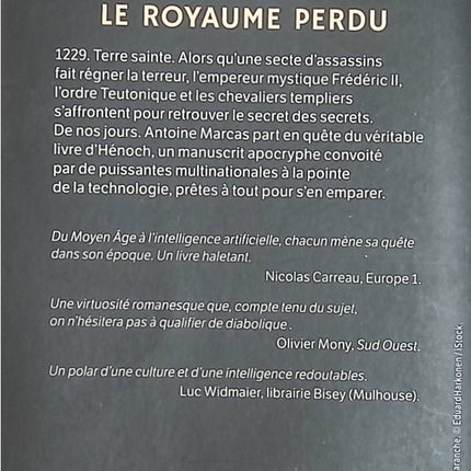 Le Royaume perdu – Antoine Marcas – Éric Giacometti & Jacques Ravenne – Thriller ésotérique et historique - Livre