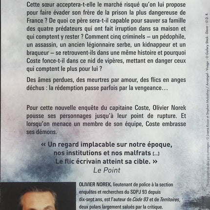 Surtensions – Olivier Norek – Capitaine Coste – Thriller policier français, prison et enquête - Livre