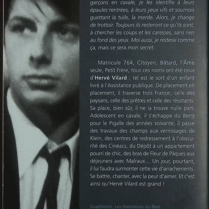 L’âme seule – Hervé Vilard – Autobiographie – Souvenirs, enfance, famille et chanson française - Livre