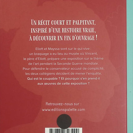 Intrigues dans l’art – Une ombre au tableau – Nancy Guilbert, Gonzalo Izquierdo – Enquête jeunesse autour de l’art et du mystère - Livre