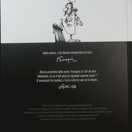 Idées noires - L'intégrale complète - André Franquin - BD humour noir - Satire - Société - Gaston Lagaffe - Livre BD