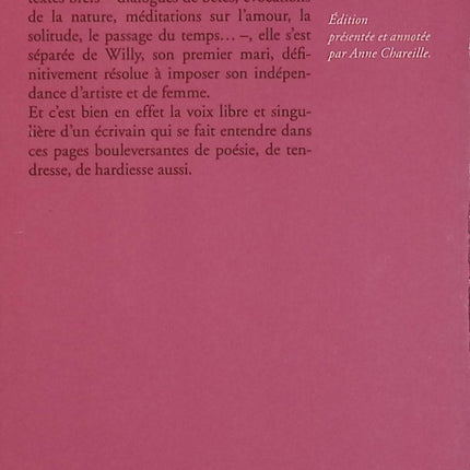 Les Vrilles de la vigne - Colette - Recueil de textes d'occasion - Littérature française classique - Livre