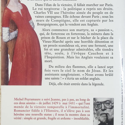 Jeanne d'Arc – Tome 2 – La Couronne de feu – Michel Peyramaure – Roman historique sur Jeanne d'Arc - Livre