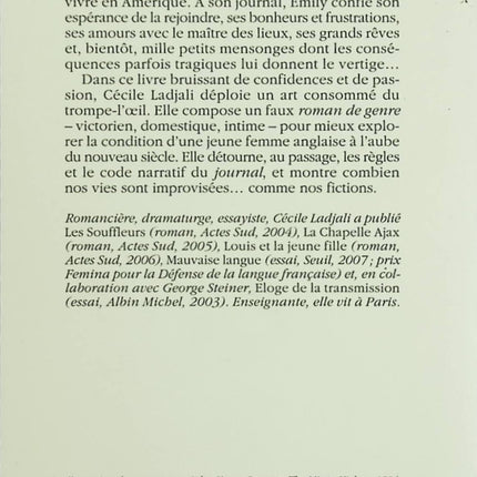 Les Vies d’Emily Pearl – Cécile Ladjali – roman contemporain identité et mémoire – livre occasion - Livre