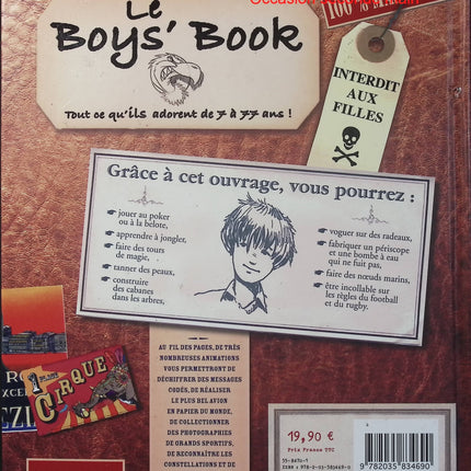 Le Boy's Book - Tout ce qu'ils adorent de 7 à 77 ans - Livre d'activités garçons - Jeux - Défis - Loisirs - Livre