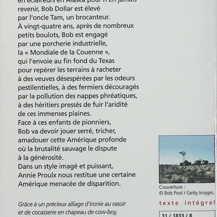 Un as dans la manche – Annie Proulx – Roman américain – Texas – Amérique profonde – Livre d’occasion - Livre