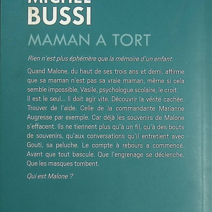 Maman a tort – Michel Bussi | Thriller psychologique, enfant mystérieux et secrets de famille - Livre