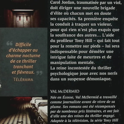 La souffrance des autres – Val McDermid – Enquête Carol Jordan et Tony Hill, thriller policier - Livre
