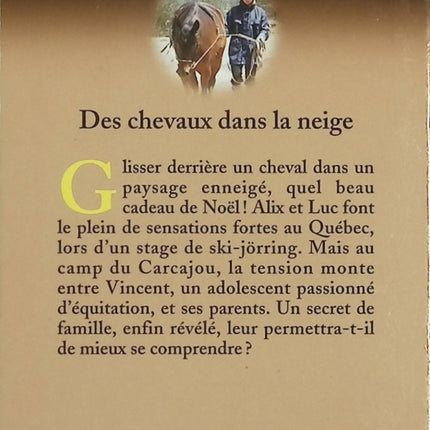 En Selle ! Tome 19 – Des chevaux dans la neige – Christine Féret-Fleury, Geneviève Lecourtier – Roman jeunesse et aventures équestres - Livre