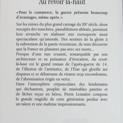 Au revoir là-haut | Pierre Lemaitre | Roman historique d'occasion - Livre