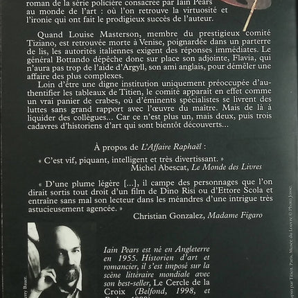 Le Comité Tiziano – Iain Pears – thriller historique et intrigue artistique à Venise - Livre