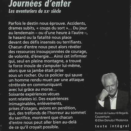 Journées d'enfer - Les aventuriers du XXe siècle - Pierre Bellemare - Récits extraordinaires d'occasion - Livre