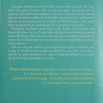 Les Jours de ton absence – Rosie Walsh – Thriller psychologique, amour et disparition mystérieuse - Livre