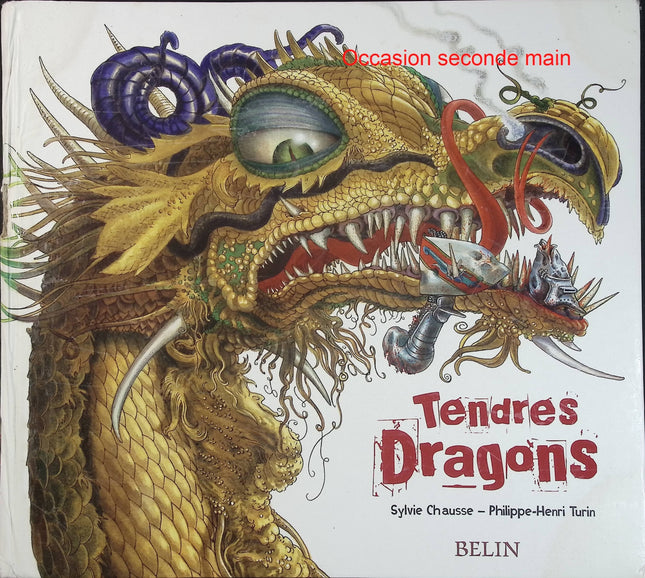 Tendres Dragons - Sylvie Chausse et Philippe-Henri Turin - Livre jeunesse d'occasion - Encyclopédie humoristique sur les dragons - Livre
