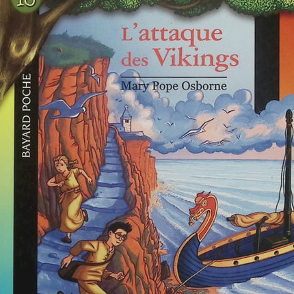 La Cabane magique, Tome 10 : L'Attaque des Vikings – Mary Pope Osborne – Roman jeunesse d'aventure d'occasion - Livre
