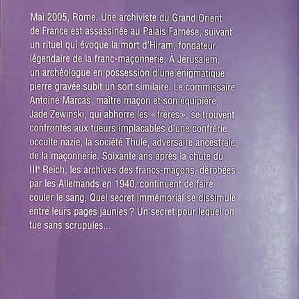 Le Rituel de l'ombre – Éric Giacometti & Jacques Ravenne – Thriller ésotérique, enquête d'Antoine Marcas - Livre