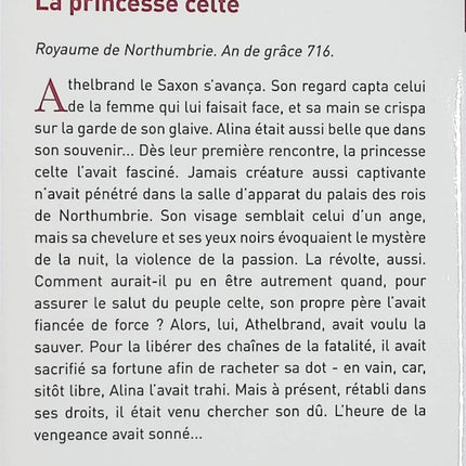 La princesse celte – Helen Kirkman – Romance historique médiévale et passion en Northumbrie - Livre