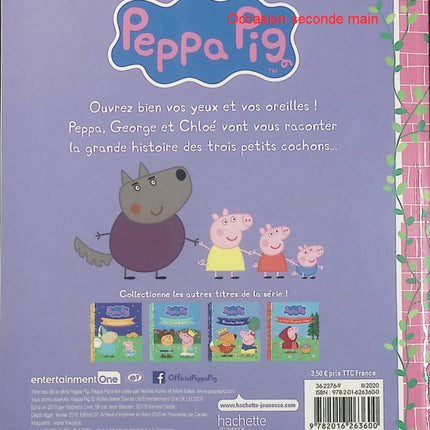 Peppa Pig – Mes petits contes – Les trois petits cochons – Conte illustré pour enfants, Peppa Pig revisite le célèbre conte traditionnel - Livre