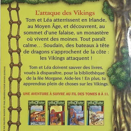 La Cabane magique, Tome 10 : L'Attaque des Vikings – Mary Pope Osborne – Roman jeunesse d'aventure d'occasion - Livre