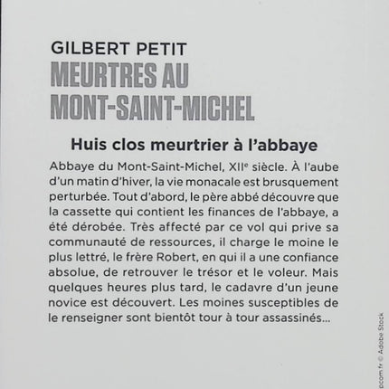 Meurtres au Mont-Saint-Michel – Gilbert Petit – Polar historique jeunesse – Moyen Âge, abbaye et enquête - Livre