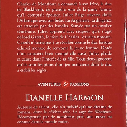 La Saga des Montforte Tome 1 – Danelle Harmon – Romance historique Regency – aristocratie anglaise et passion interdite - Livre